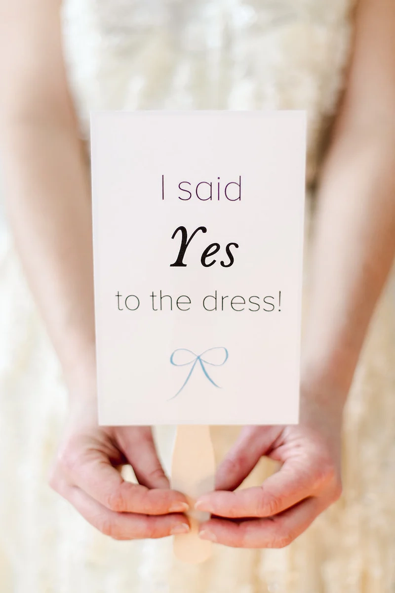 I Said Yes Sign Printable