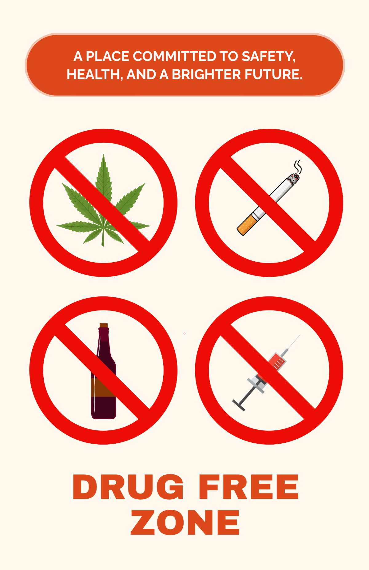 Free Drug Free Poster Templates To Edit Online