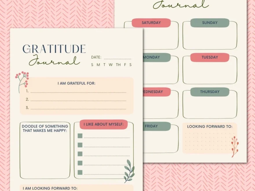 Free Gratitude Journal Printable 13 Thanksgiving Printables