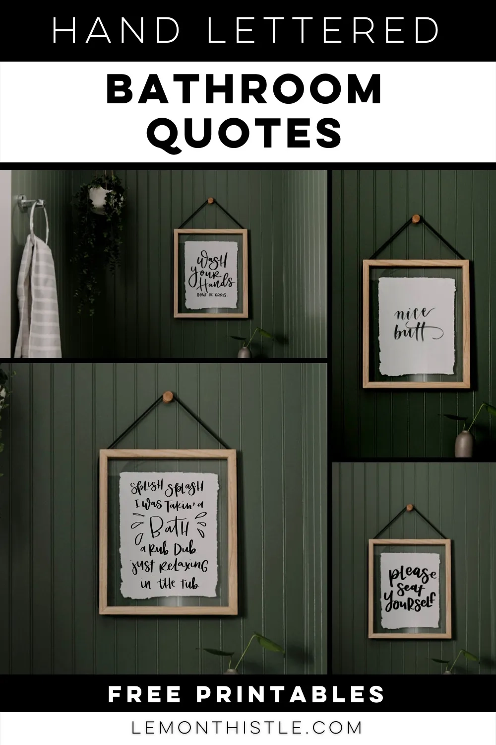 Free Bathroom Printable Signs