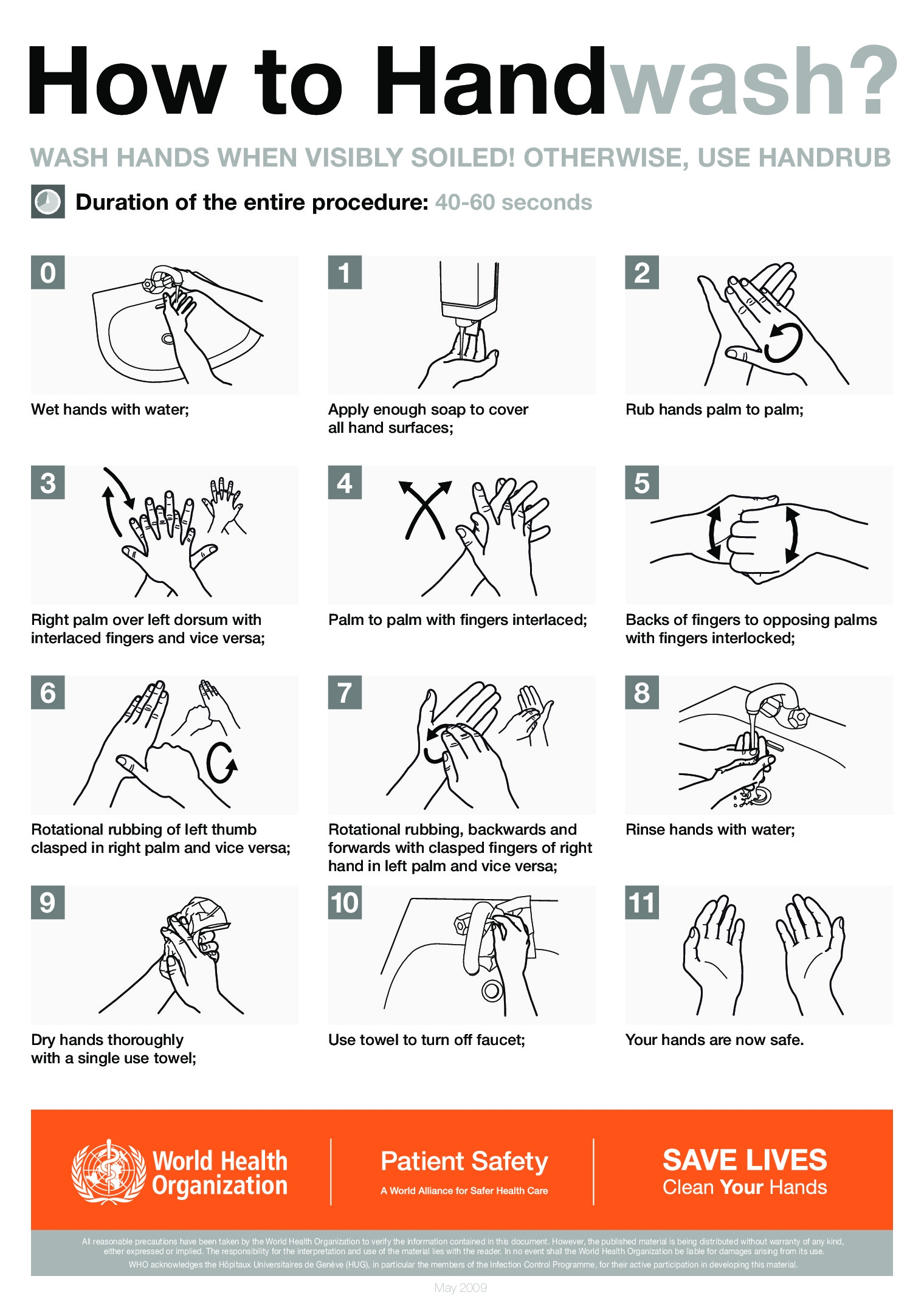 Hand Wash Signs Texas Printable