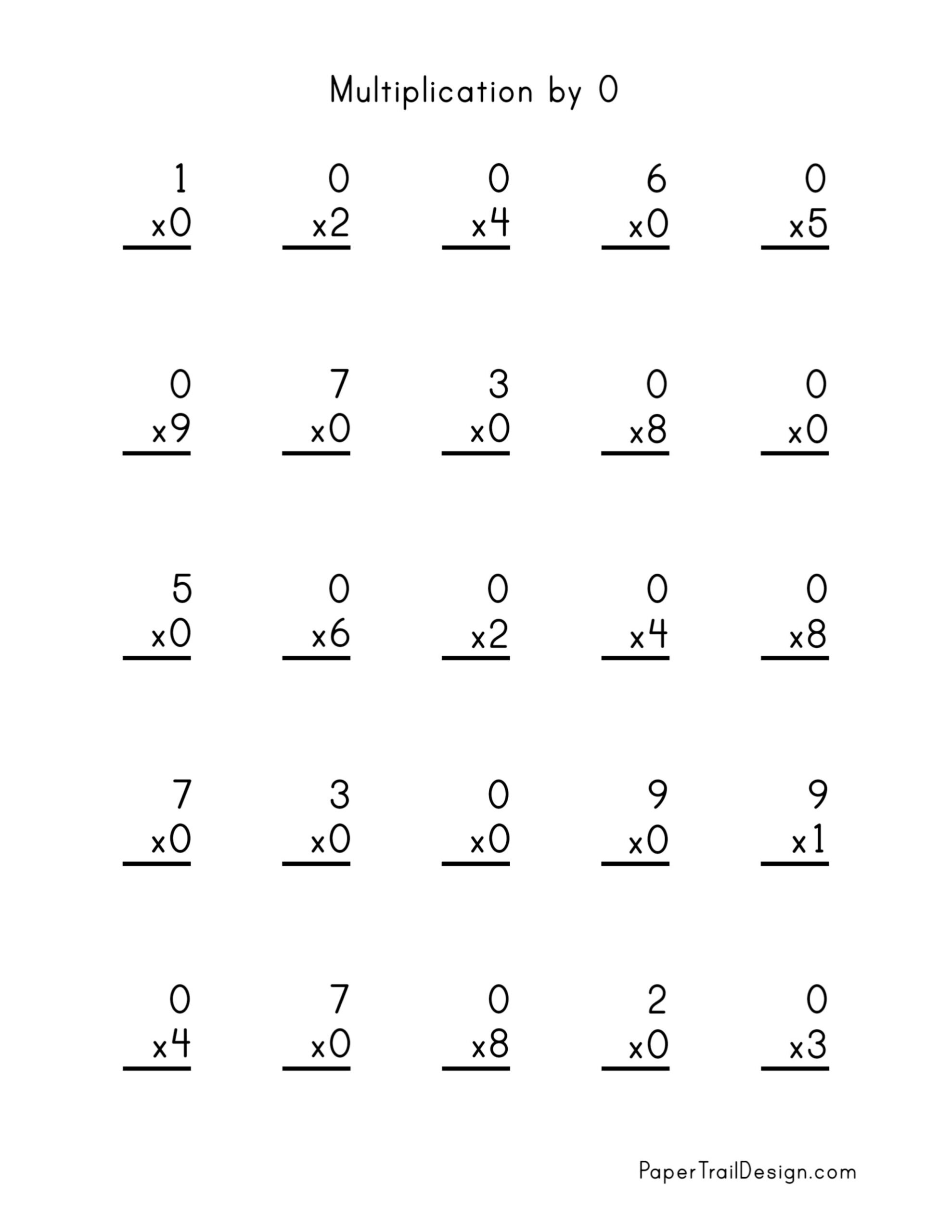 Math Fact Quizzes Printable