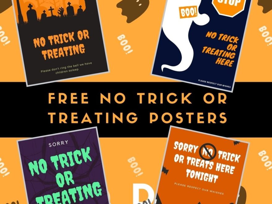 Free No Trick or Treaters Signs To Print Keep Your Halloween Peaceful
