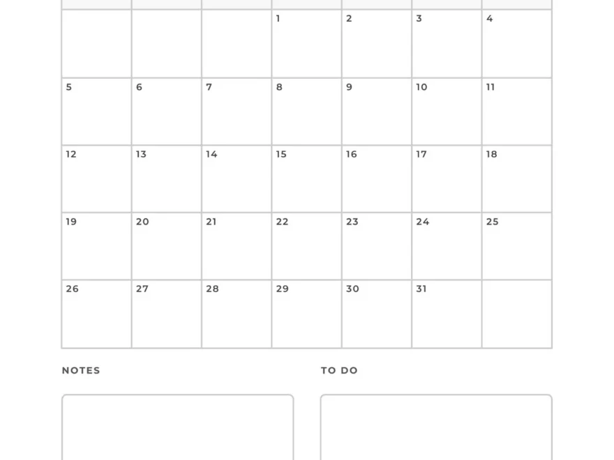 Free Personalized Monthly Planner Templates To Print Canva