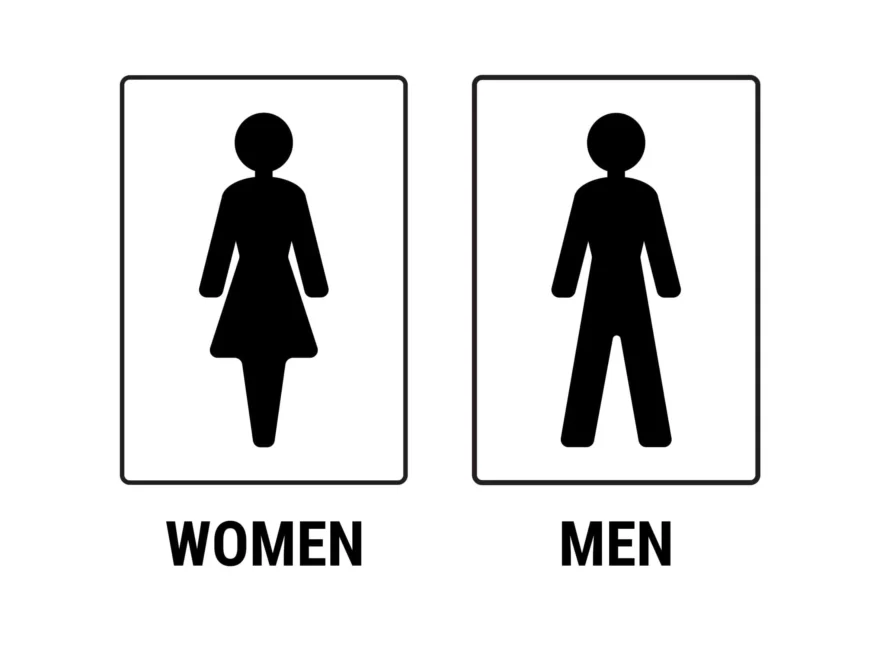 Free Printable Bathroom Sign Templates PDF Toilet Sheet