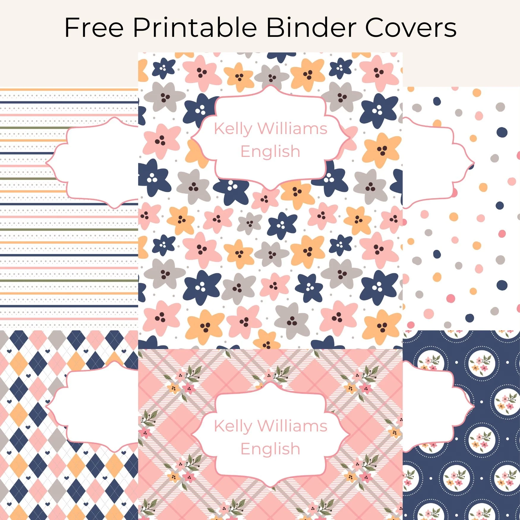 Printable Cover Sheets For Binders