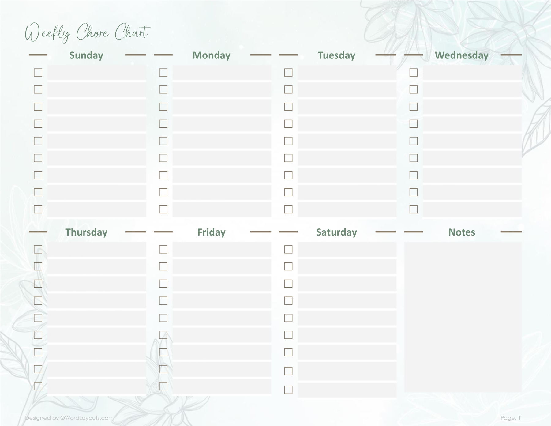 Monthly Hostess Printable Sheet