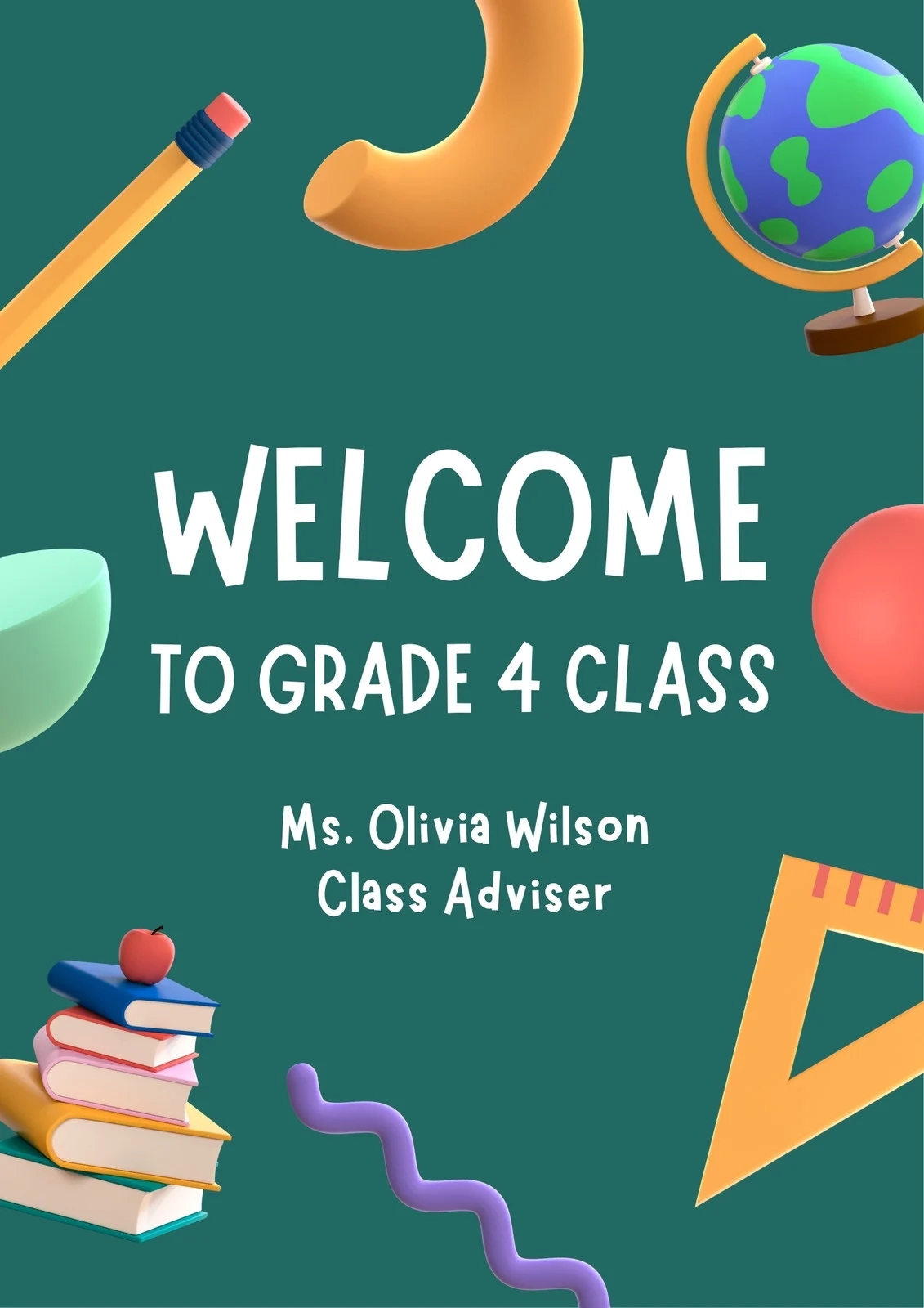 Free Printable Welcome Teacher Sign