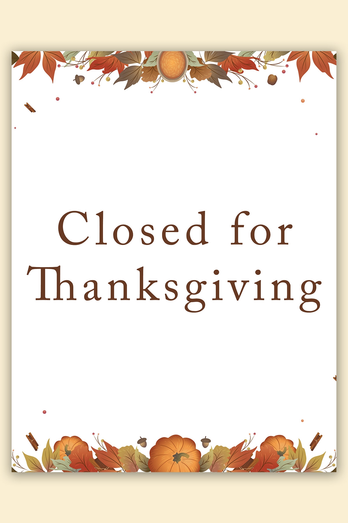 Free Printable Thanksgiving Signs