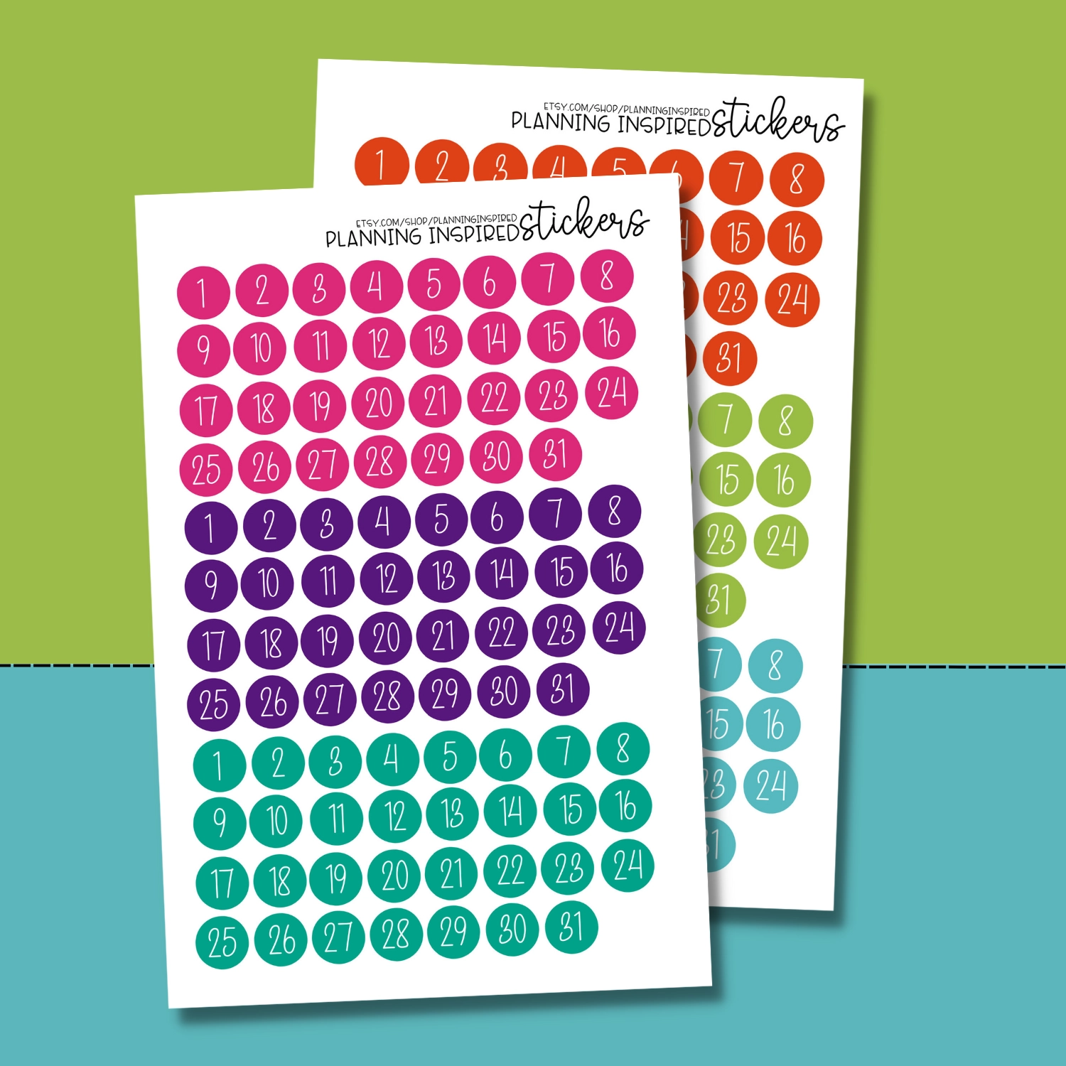Free Printable Planner Date Stickers