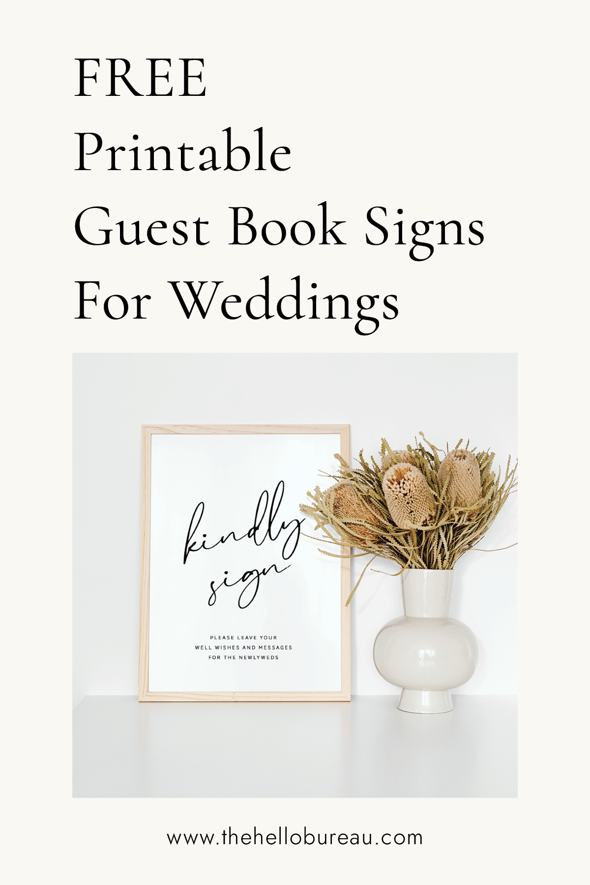 Free Printable Wedding Signs