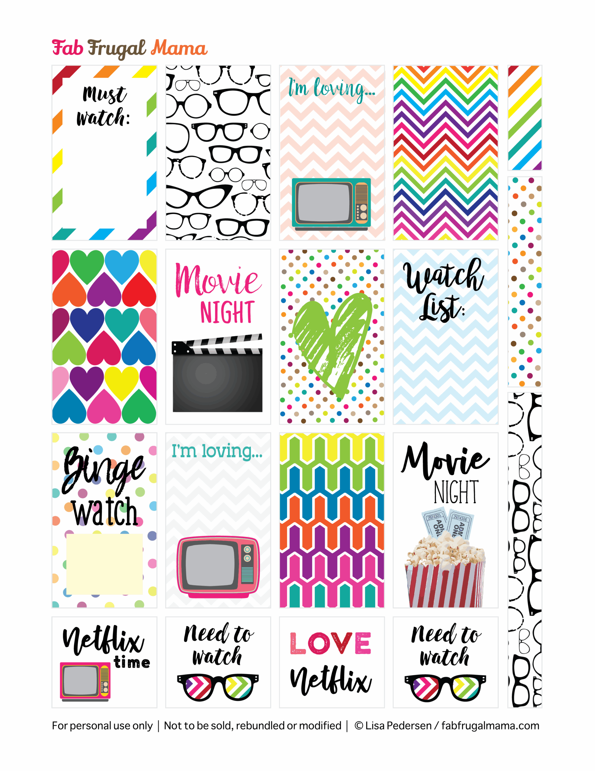 Happy Planner Printables Free -Pinterest