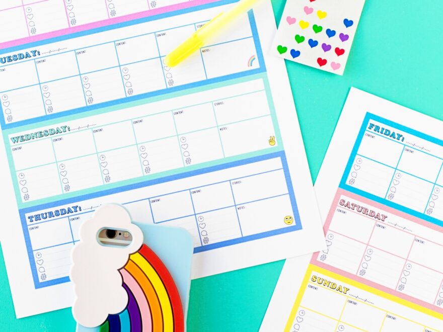 Free Printable Instagram Planner Studio DIY