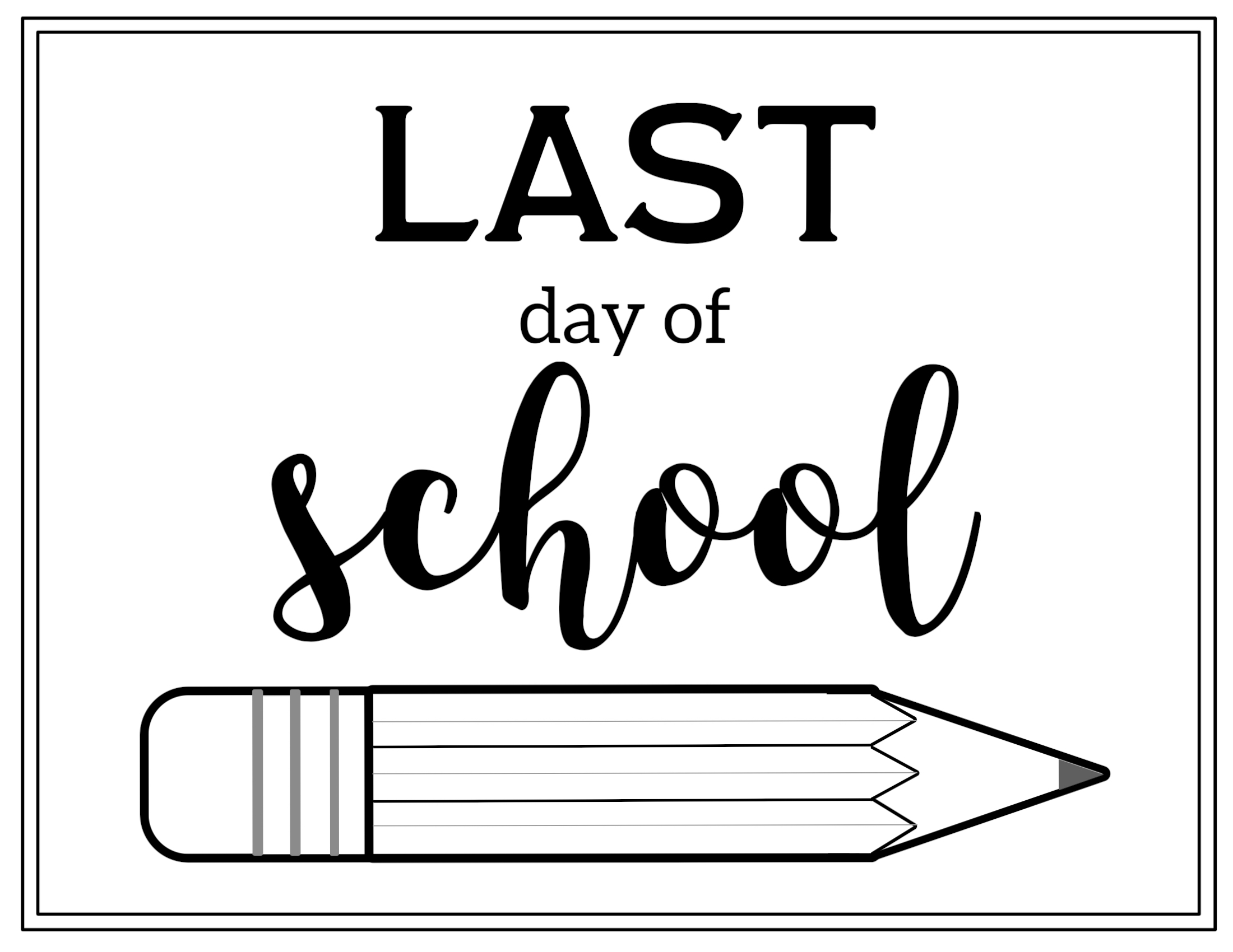 Free Printable Pencil Signs