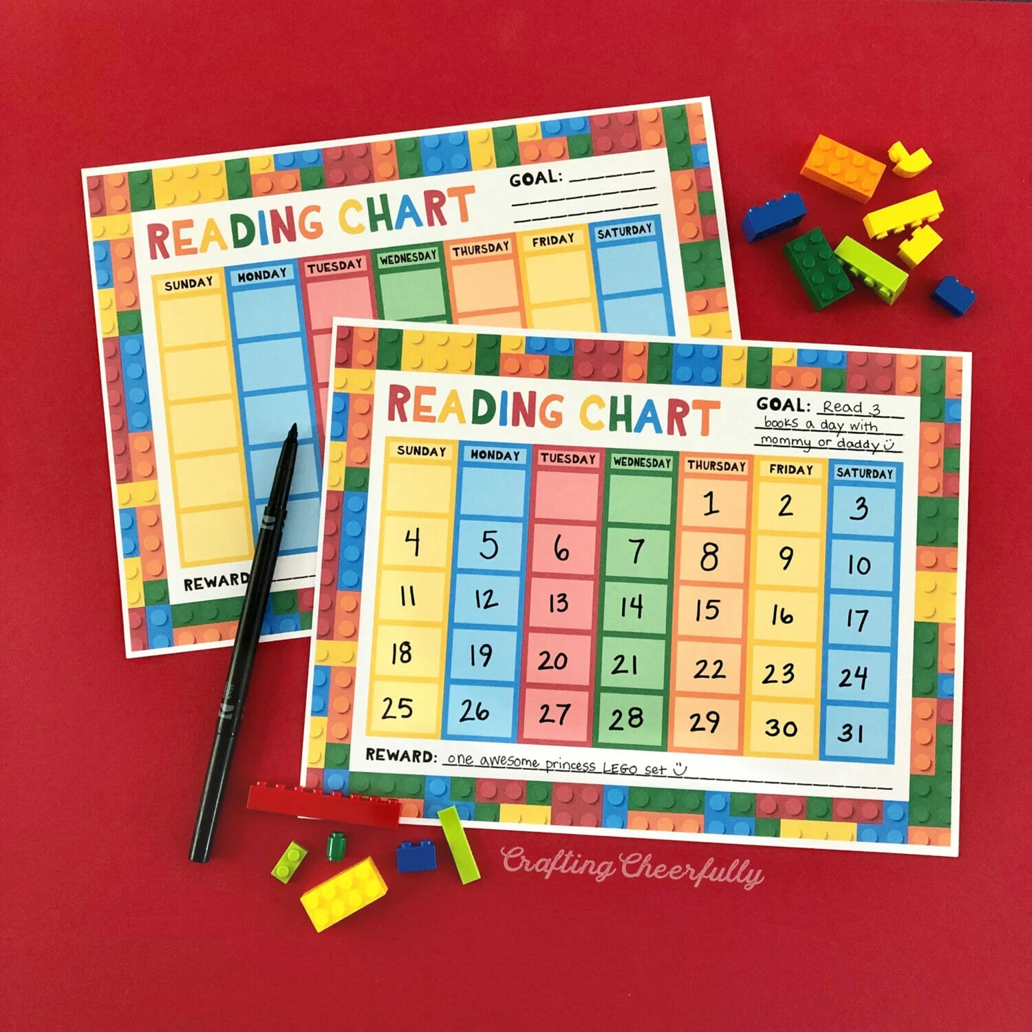 Free Printable Lego Reward Chart