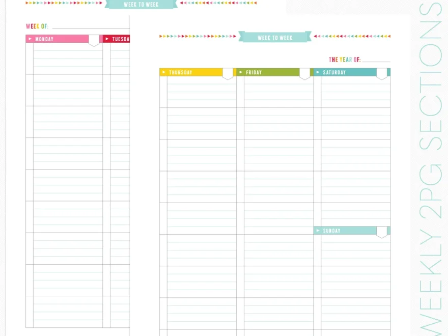 FREE PRINTABLE PLANNER PAGES Miss Tiina