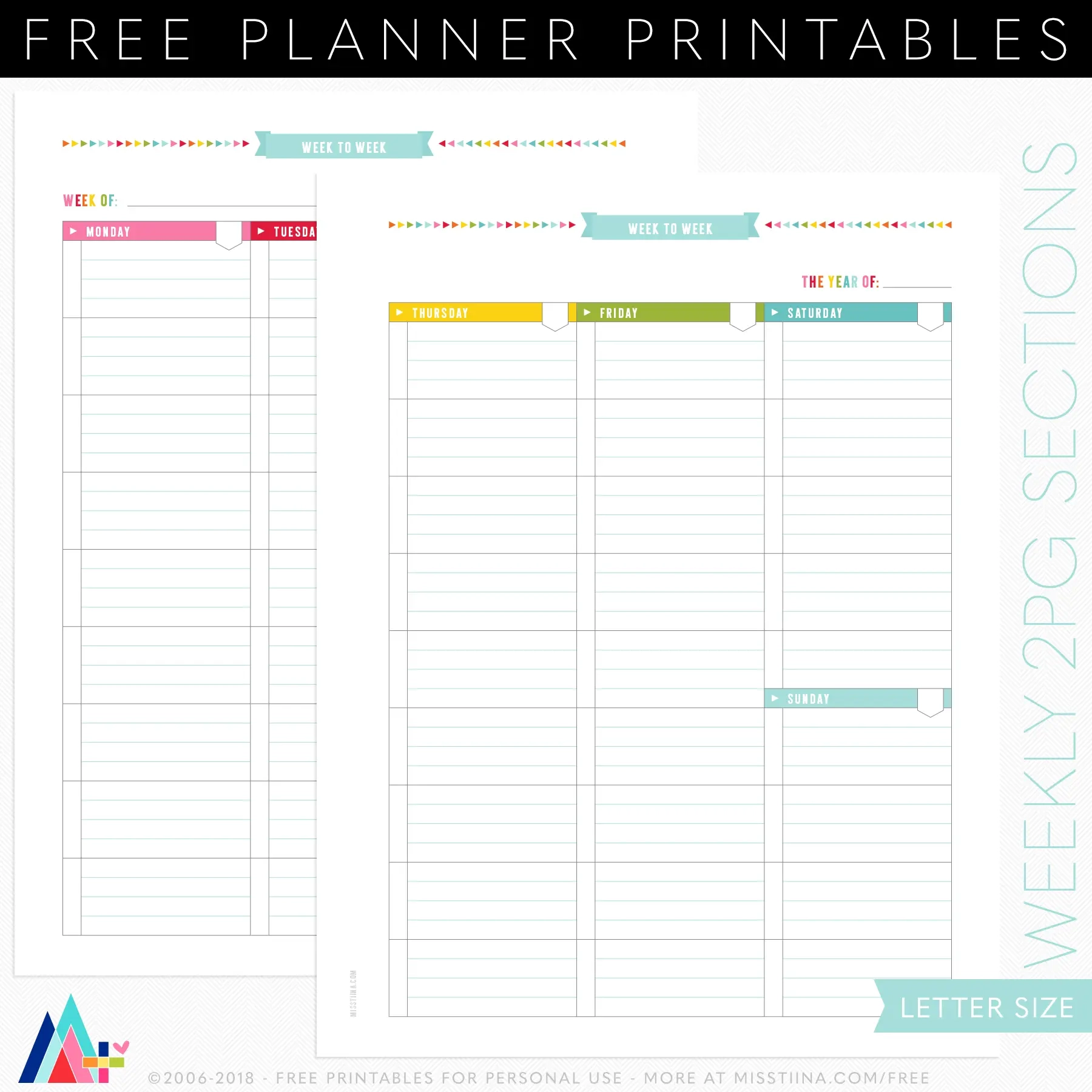 FREE PRINTABLE PLANNER PAGES Miss Tiina FREE PRINTABLE PLANNER PAGES Miss Tiina