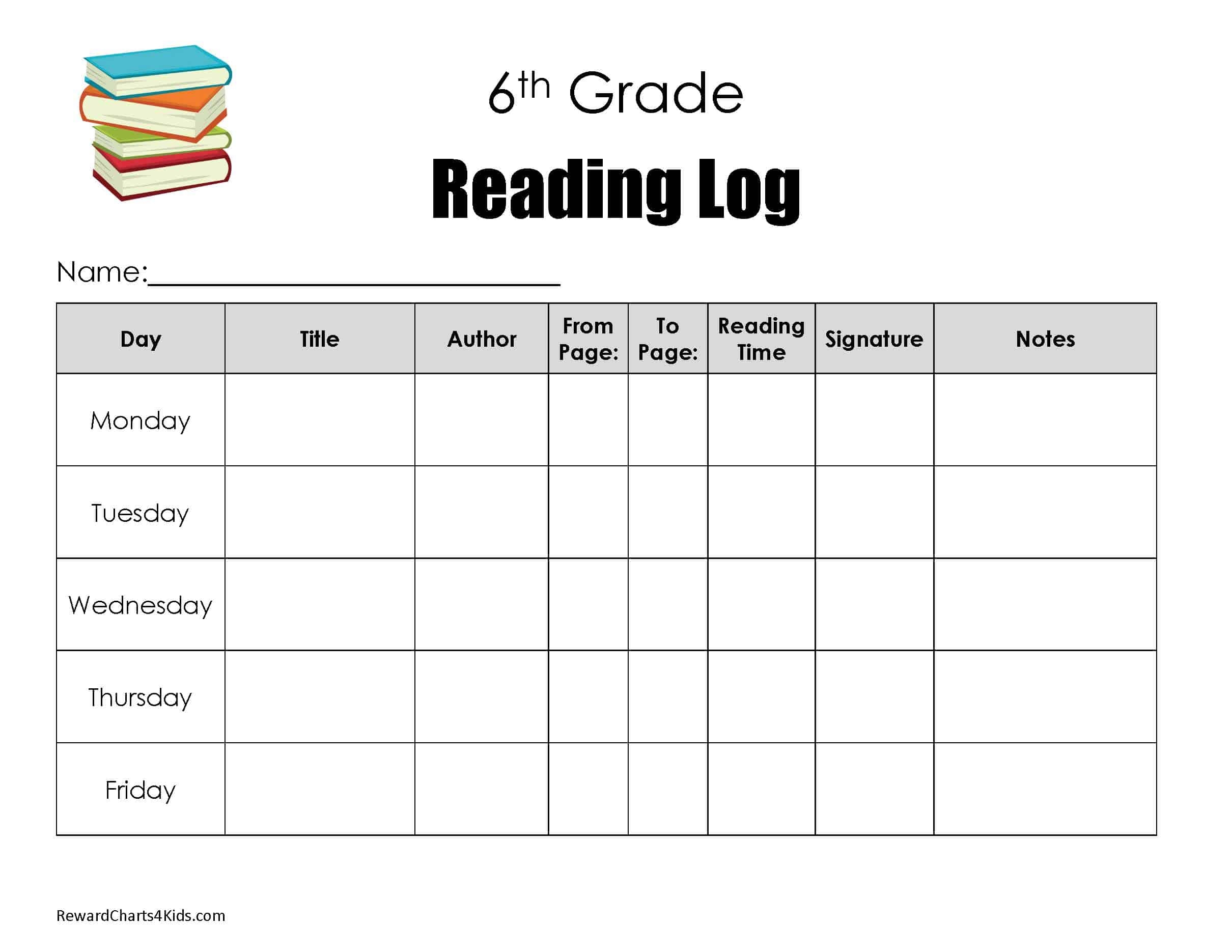 Printable Class Reading Goal Chart Printable Class Reading Goal Chart