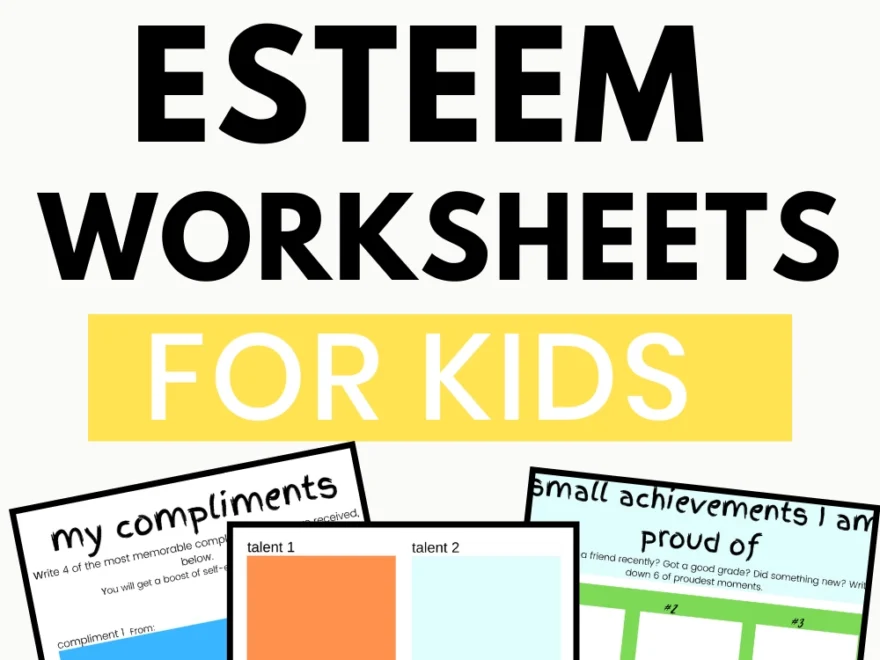 Free Printable Self Esteem Worksheets For Kids To Give Them An Instant Confidence Boost Shikah Anuar