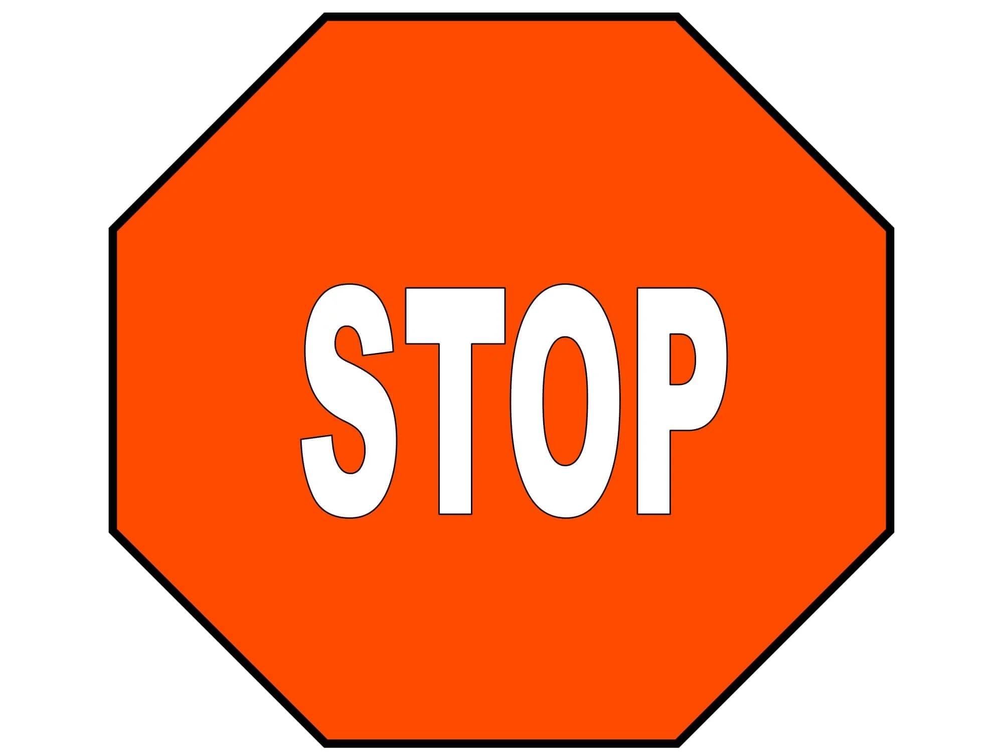 Free Printable Stop Sign Templates Word PDF Blank Editable