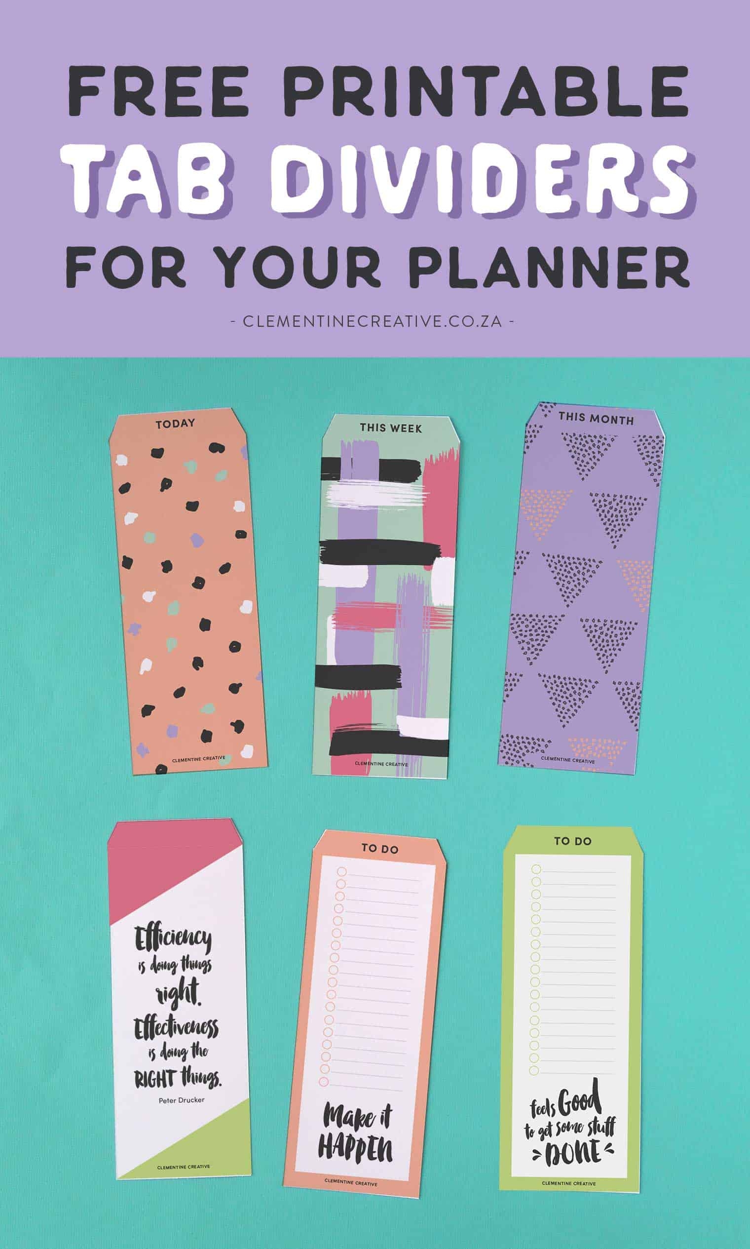 Planner Dividers For A5 Free Printable