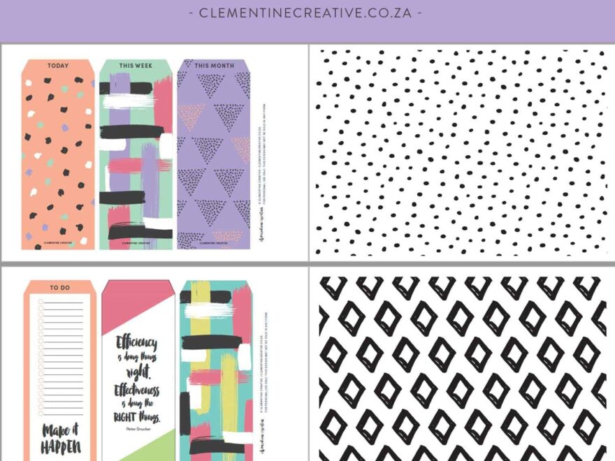 Free Printable Top Tab Dividers For Planners Diaries And Agendas