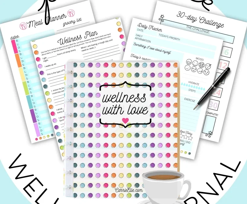 Free Printable Wellness Planner Inserts For Classic Happy Planner Carrie Elle