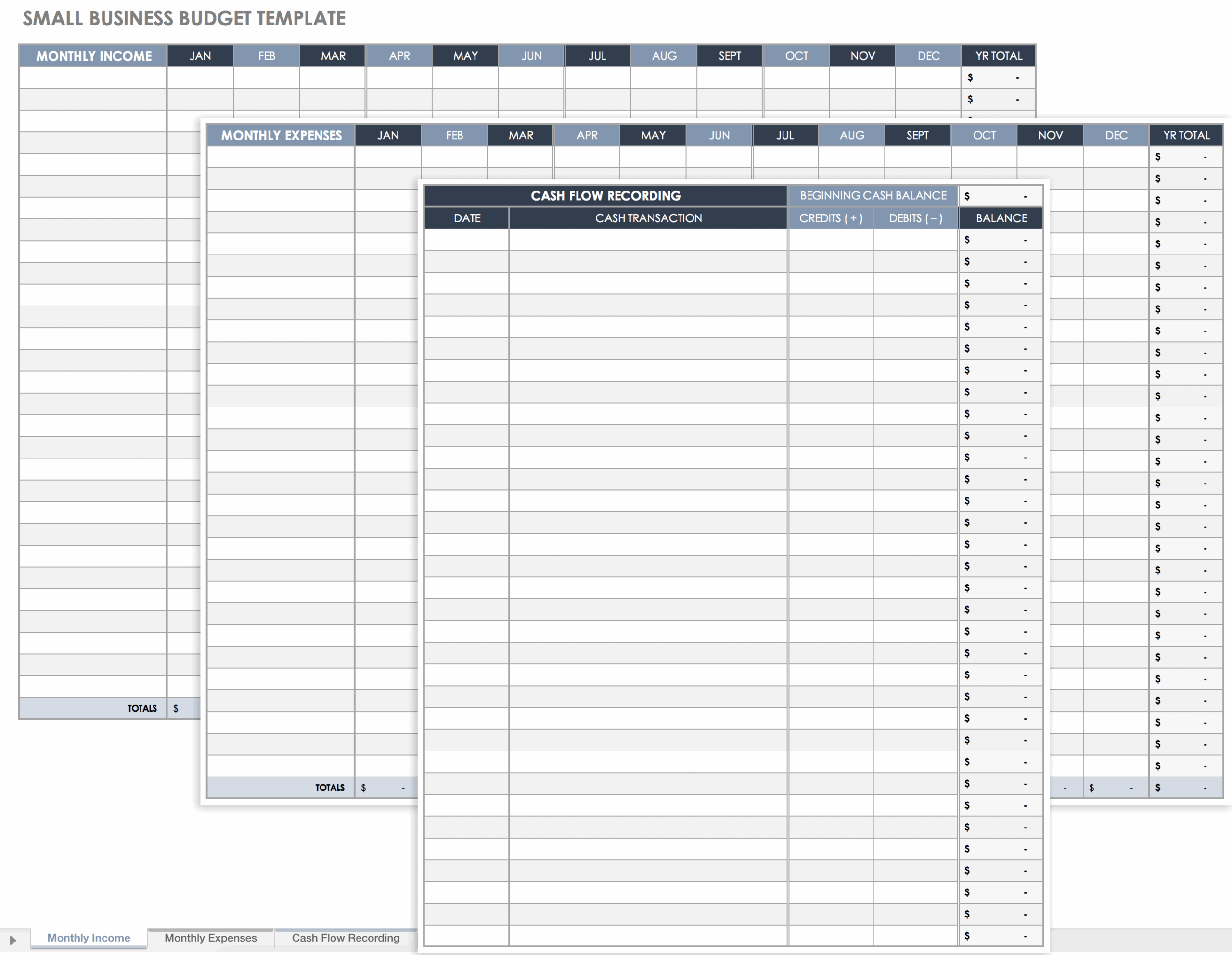 Free Small Business Bookkeeping Templates Smartsheet
