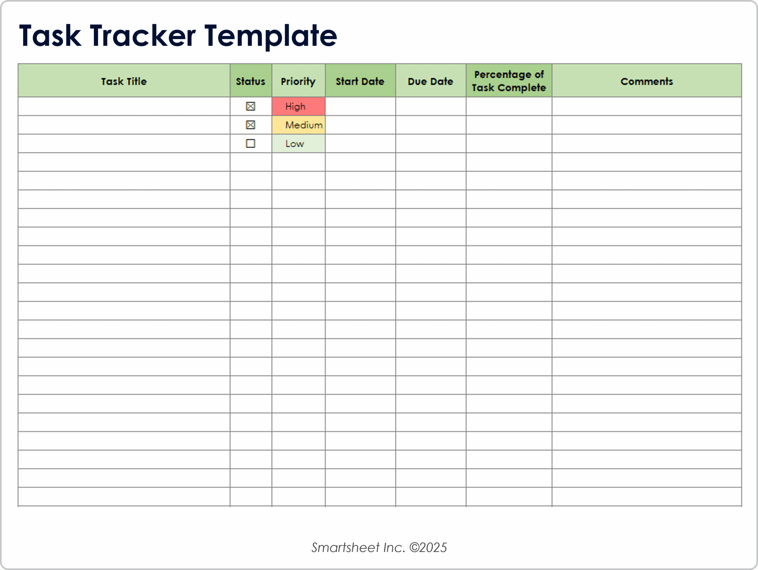 Employee To Do List Printable Template