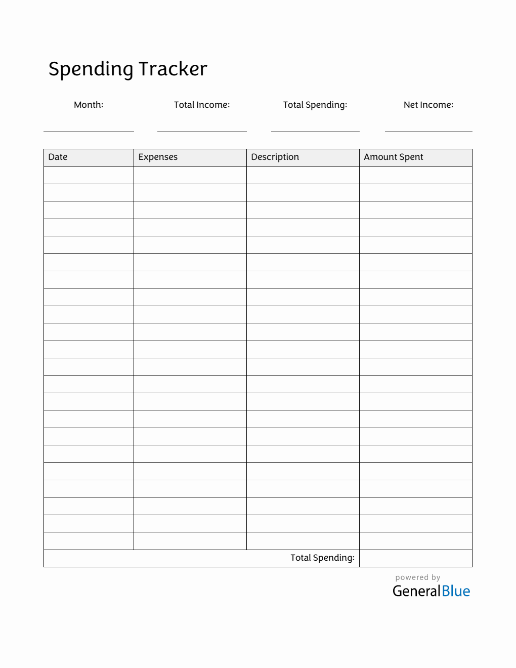 Free Printable Accounting Sheets