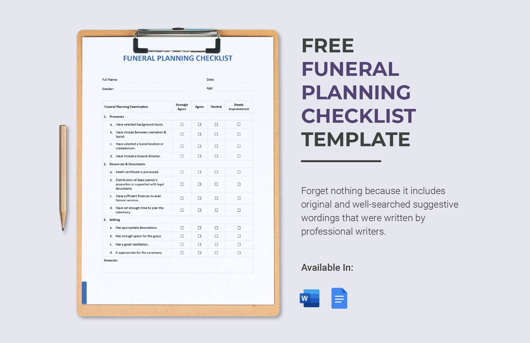 Free Printable Funeral Planner Free Printable Funeral Planner