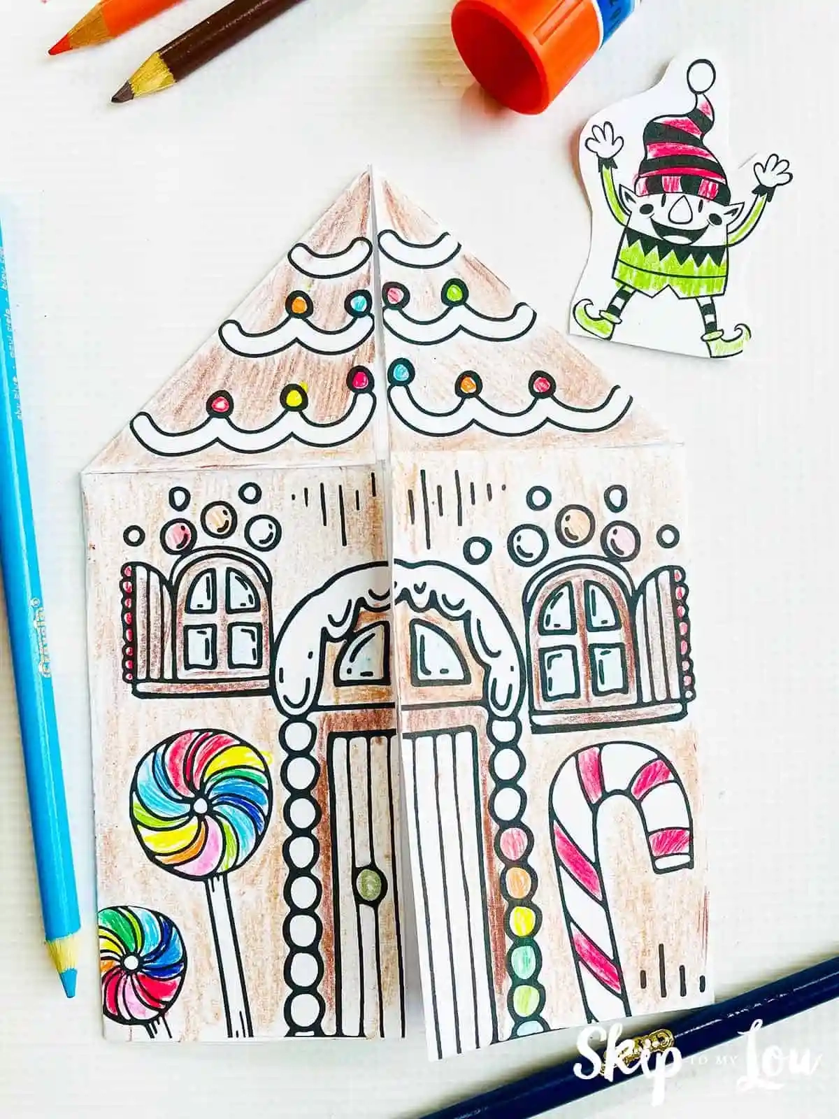 Free Printable Gingerbread House Coloring Sheet