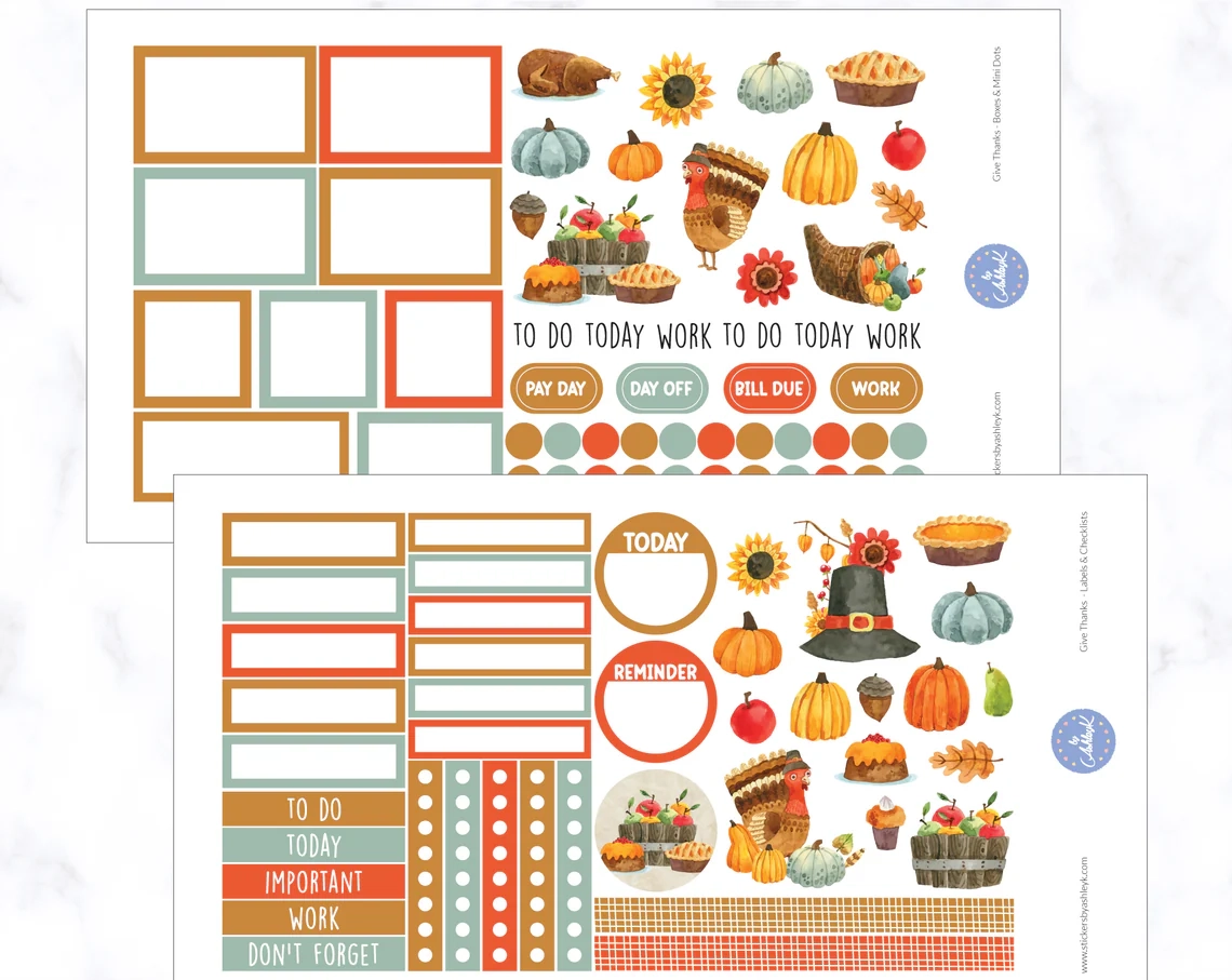 Mini Planner Stickers Printable