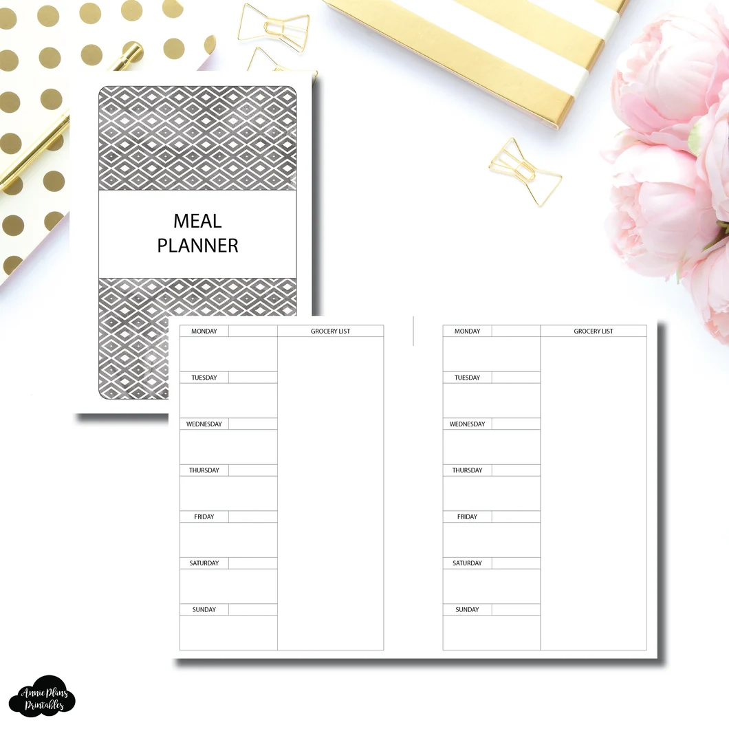 Printable Half Size Meal Planner