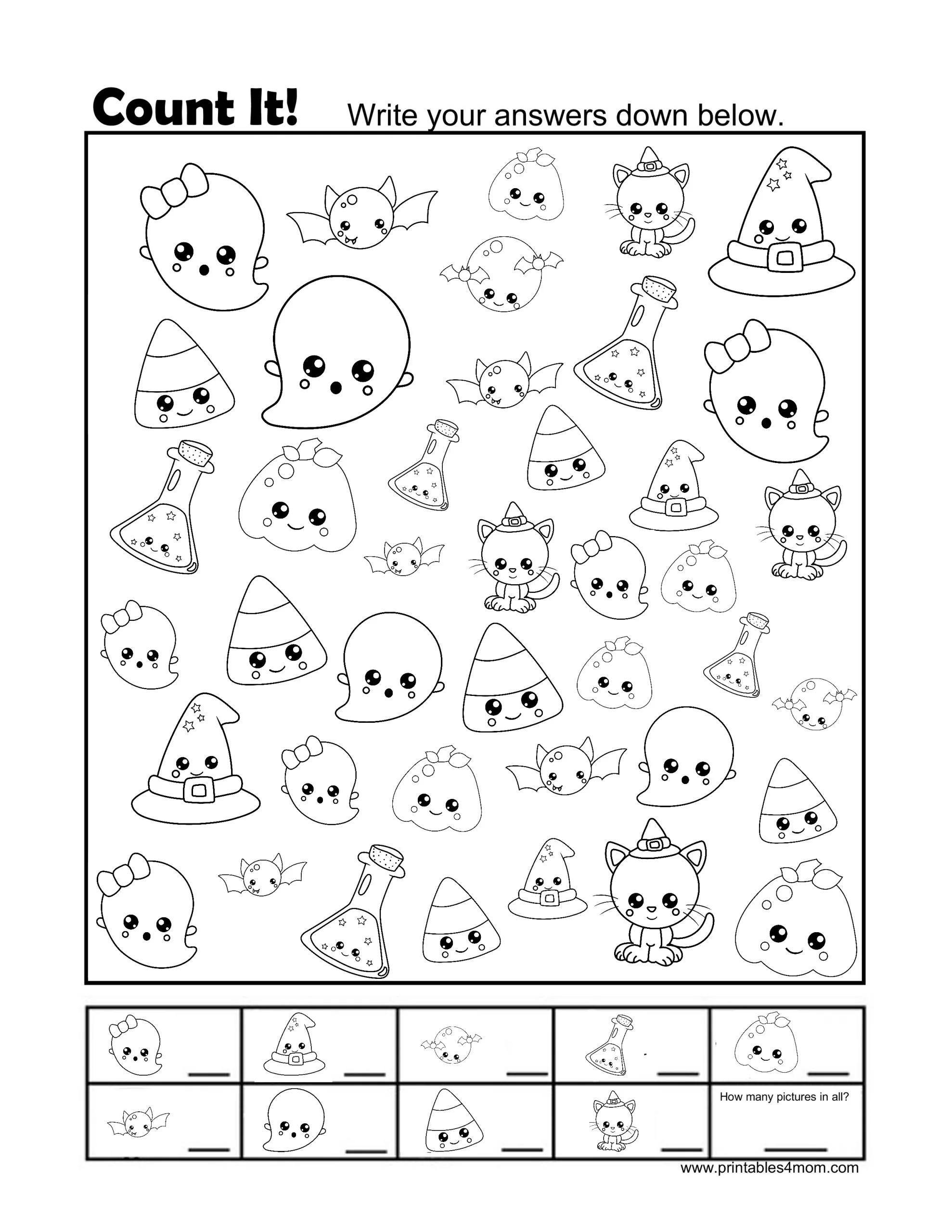 Free Printable Halloween Fun Sheets