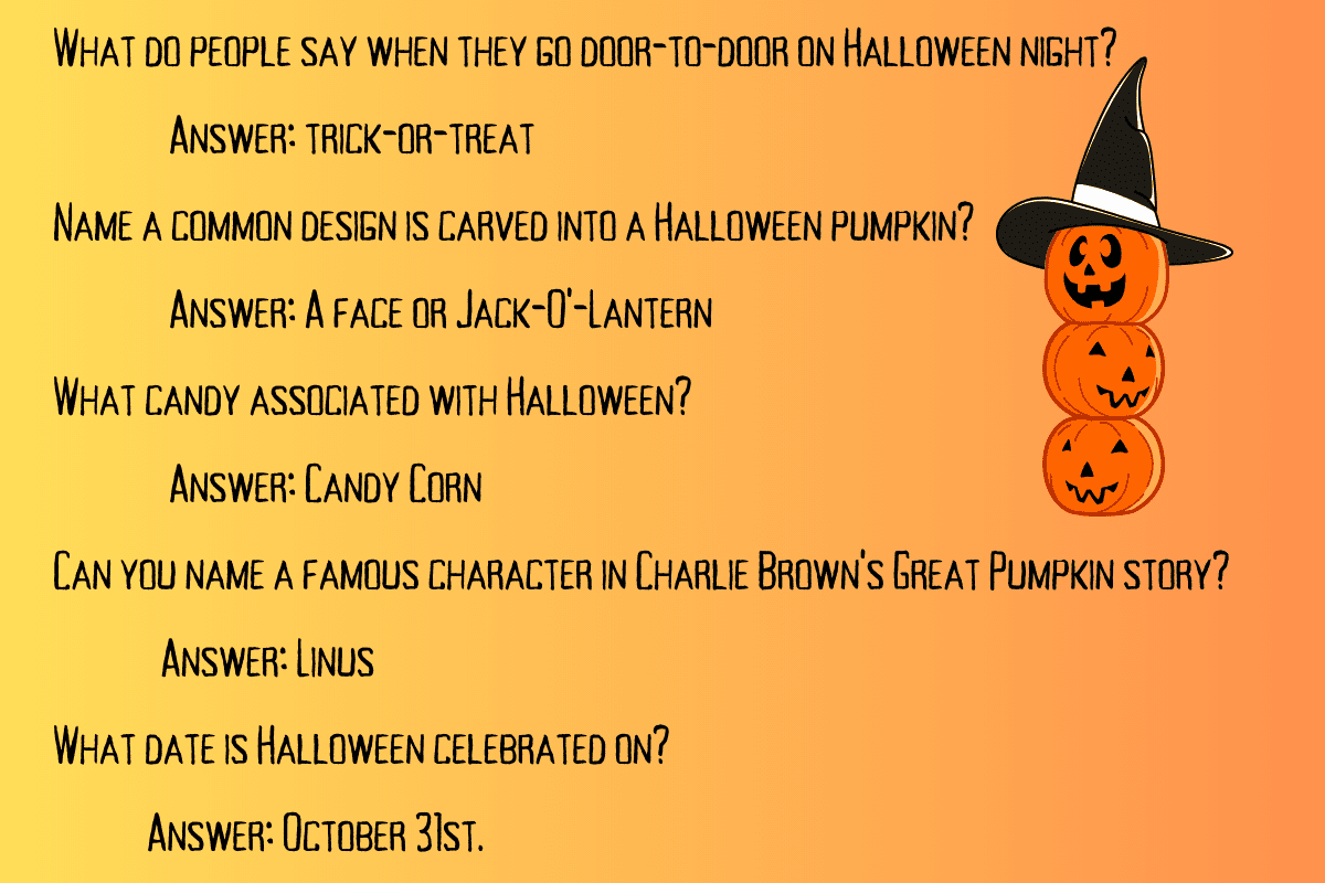 October Trivia Questions And Answers Printable