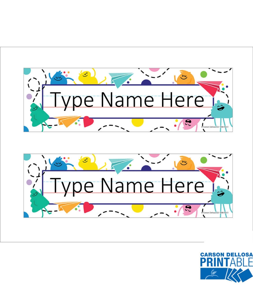 Free Name Sign Printables