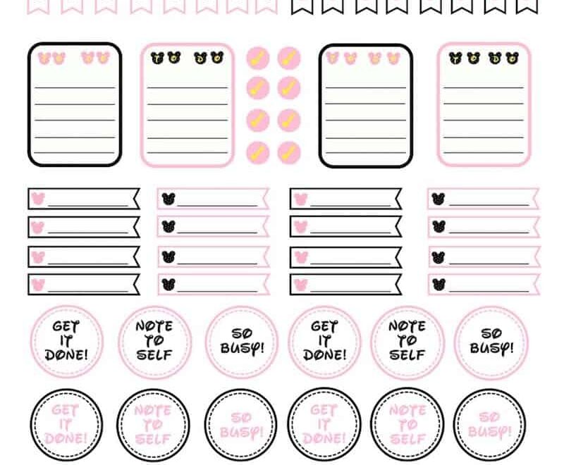 Happy Planner Free Printables For All Year DIY Candy