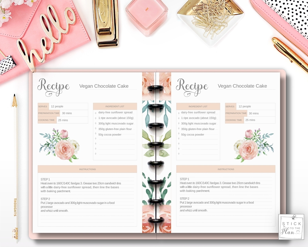 Free Happy Planner Recipe Printables