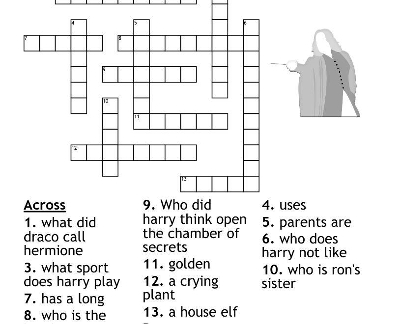 Harry Potter Trivia Worksheet WordMint