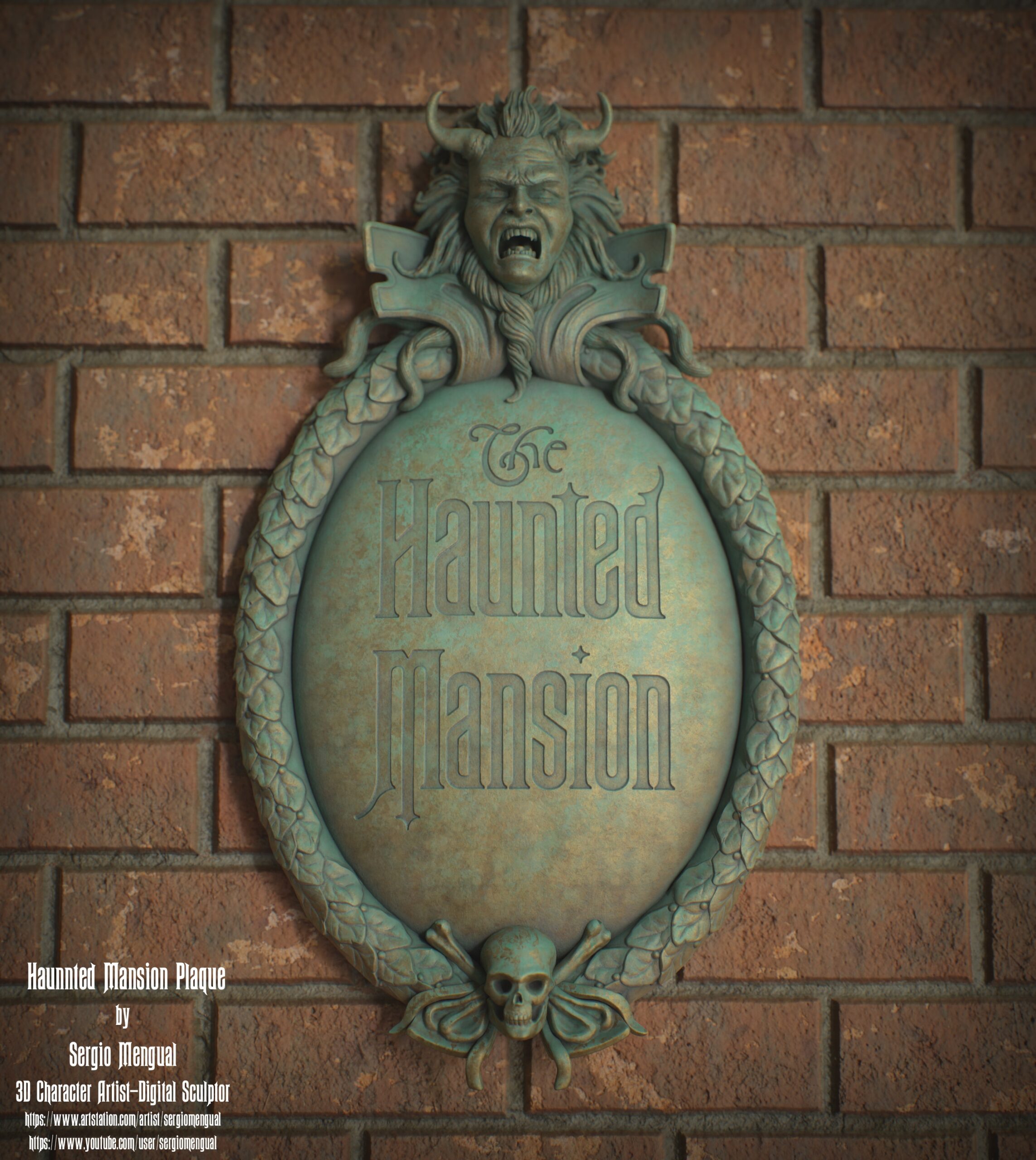  Haunted Mansion 3D Printable Plaque 3D File For Cults