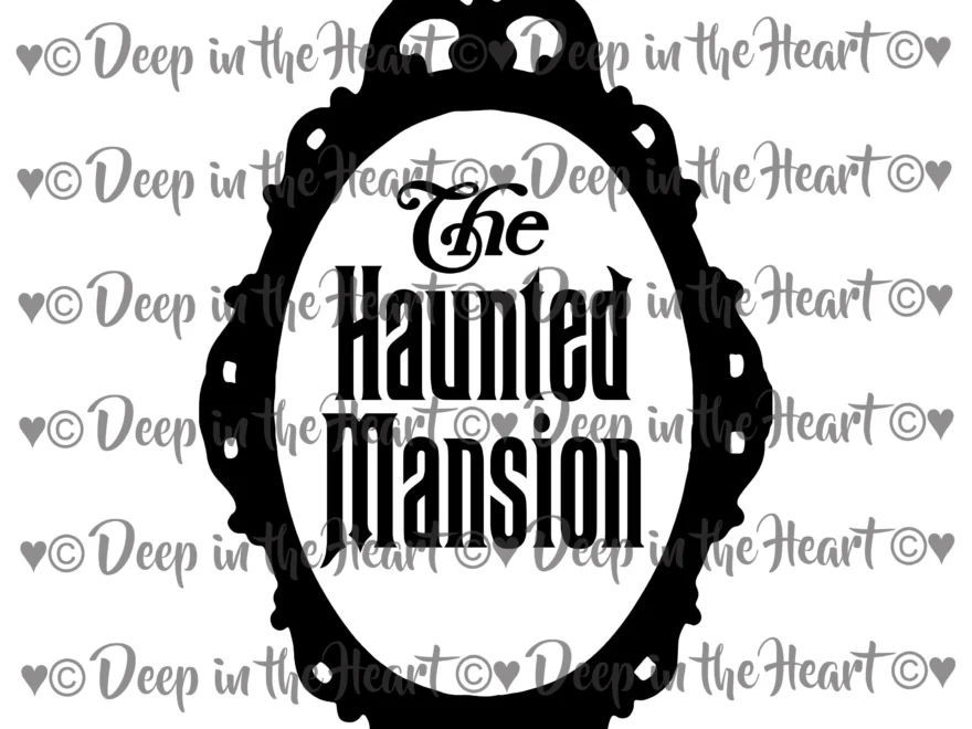 Haunted Mansion Frame SVG PNG JPG instant Zip File Download Grim Grinning Ghosts Spooky Halloween Haunted Ghost Host Printable Etsy UK