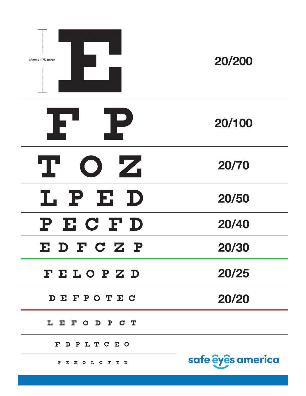 Home Eye Test Safe Eyes America Home Eye Test Safe Eyes America