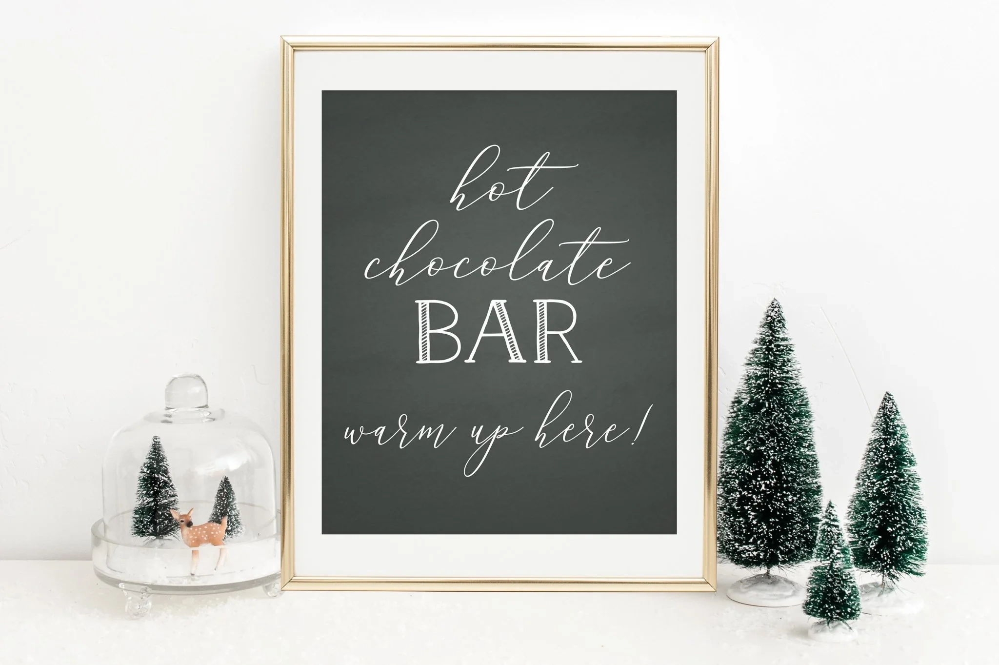 Hot Cocoa Bar Sign Free Printable