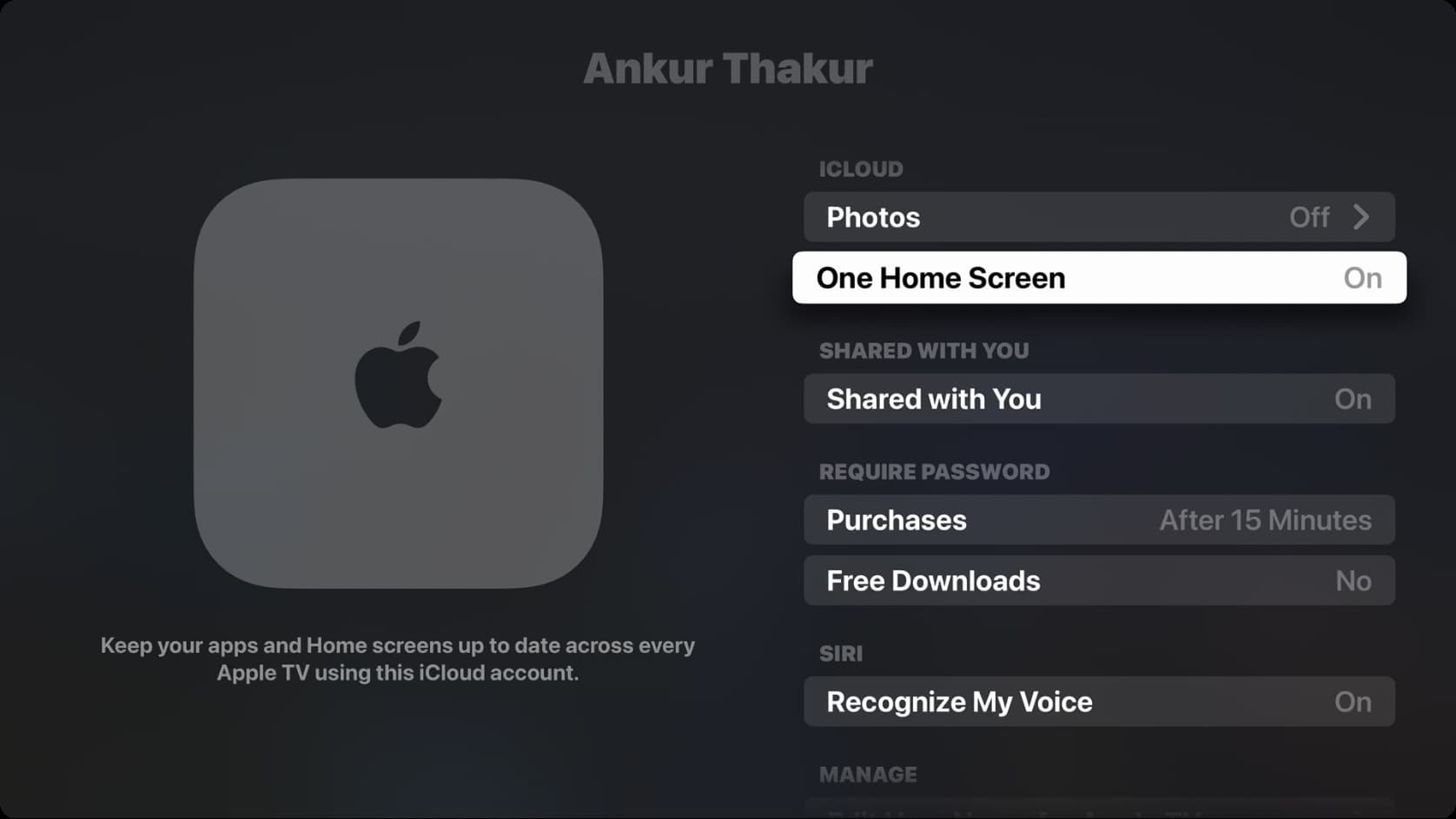 Install Apple Tv Printable Manual