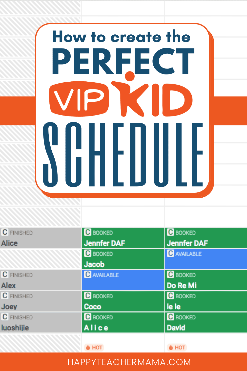 How To Create The Perfect VIPKid Schedule