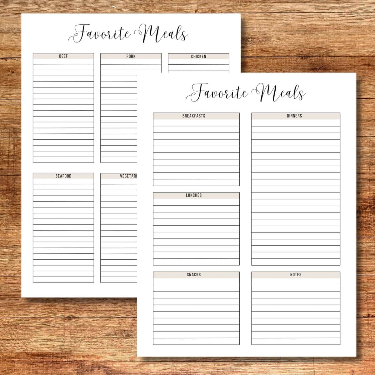 How To Create Your Meal Master List Free Printables 
