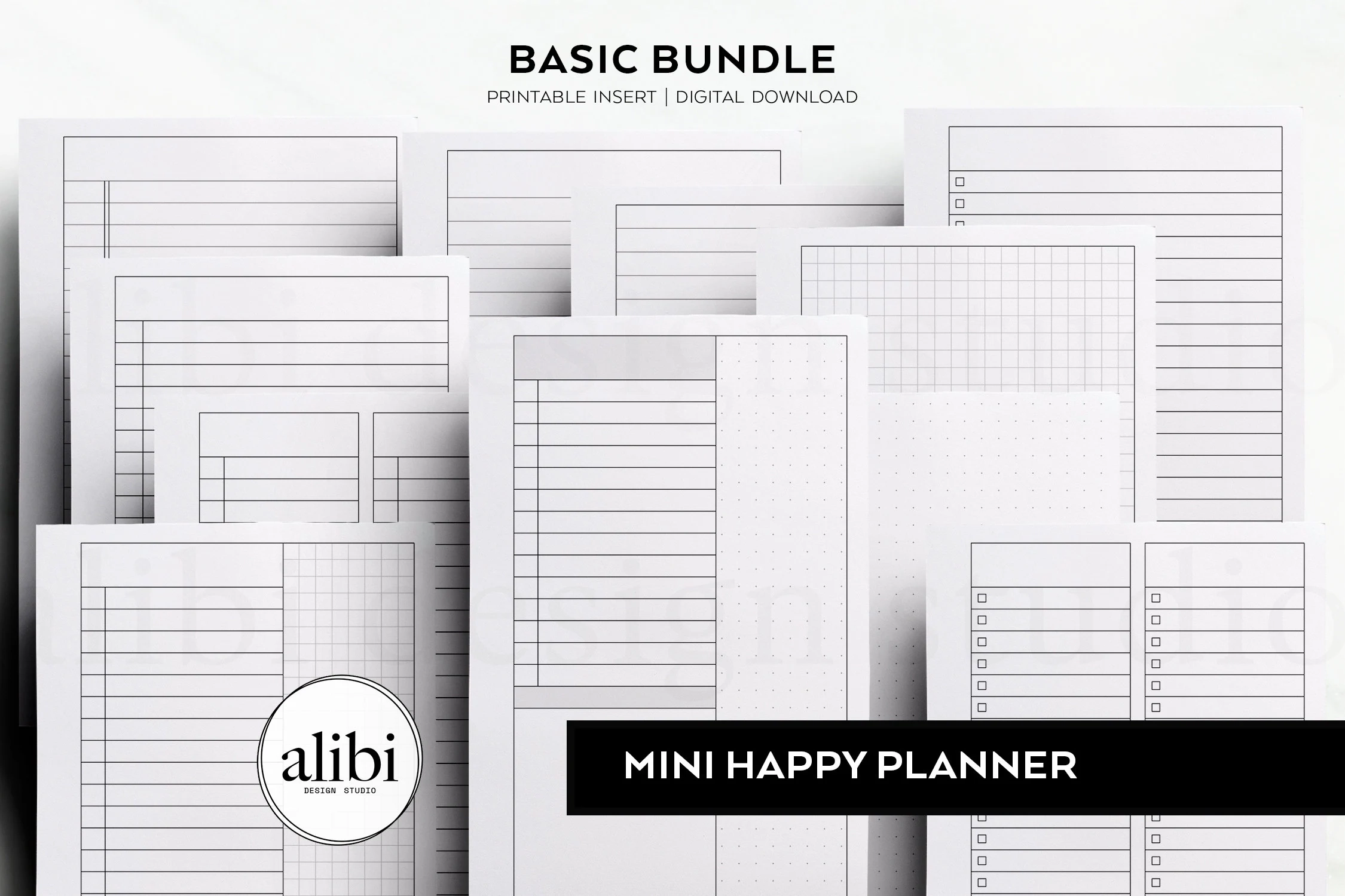 Mini Happy Planner Printable Paper