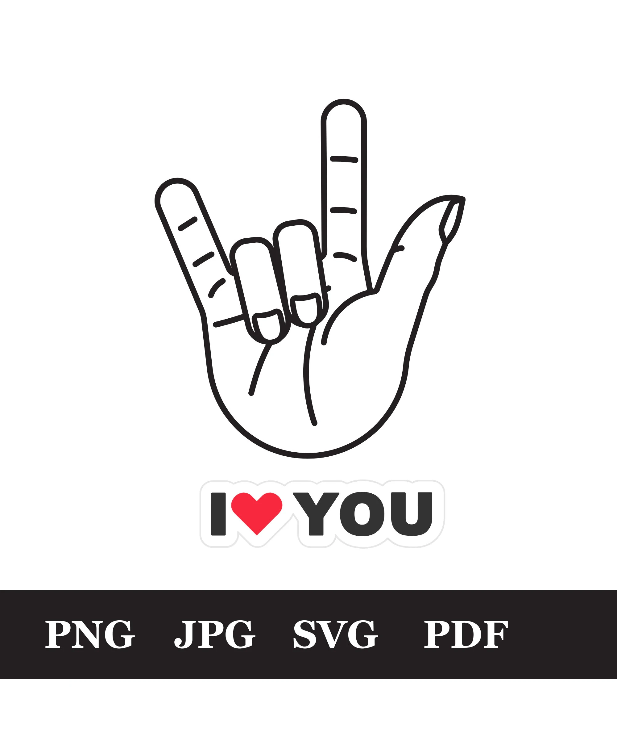 I Like You Sign Language Printable
