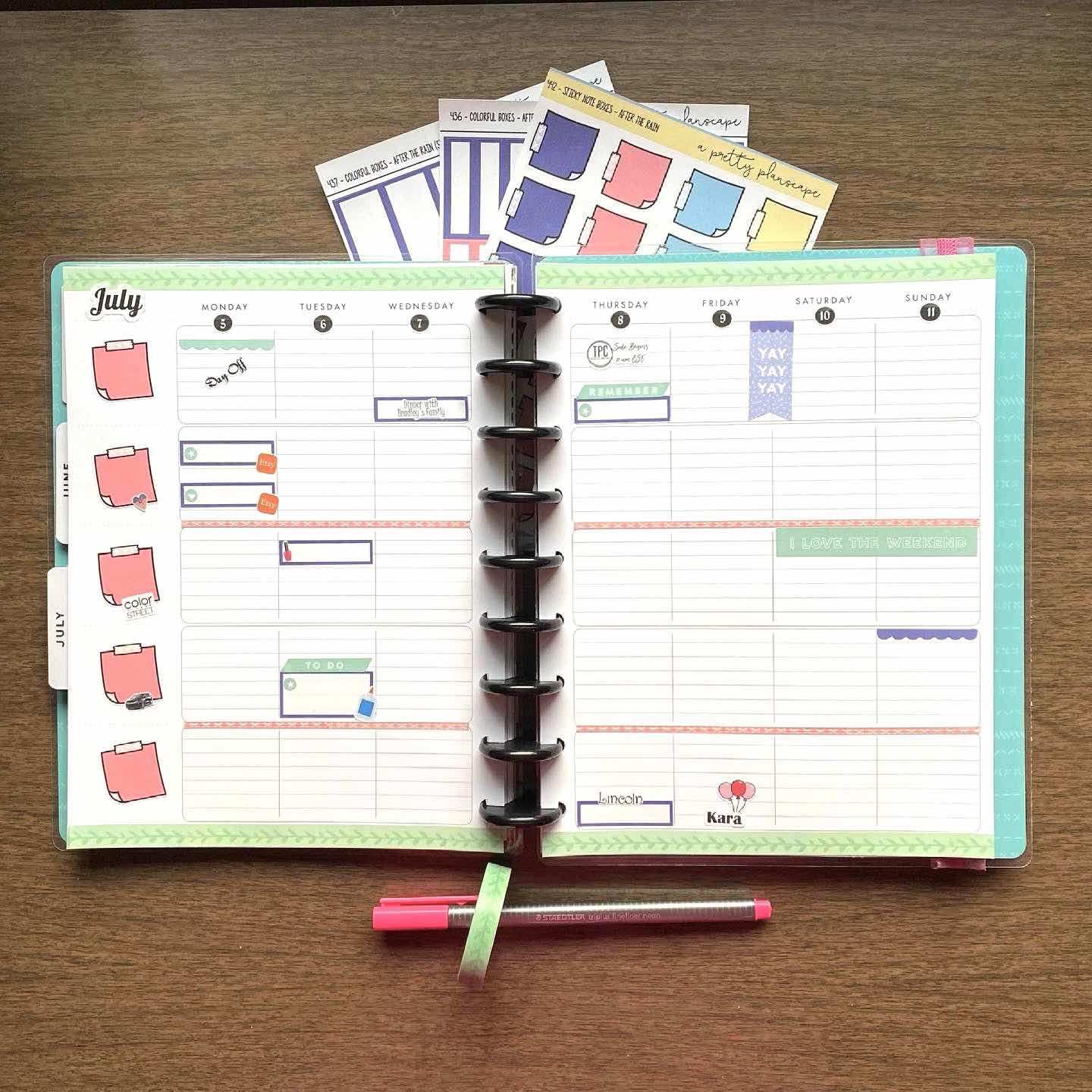 Happy Planner Teacher Layout Printable